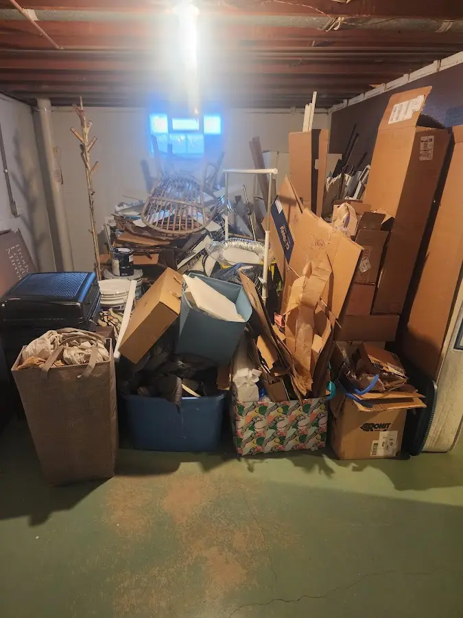 Roll-off dumpster container at job site for Yard Waste Dumpster Rental in Oak View